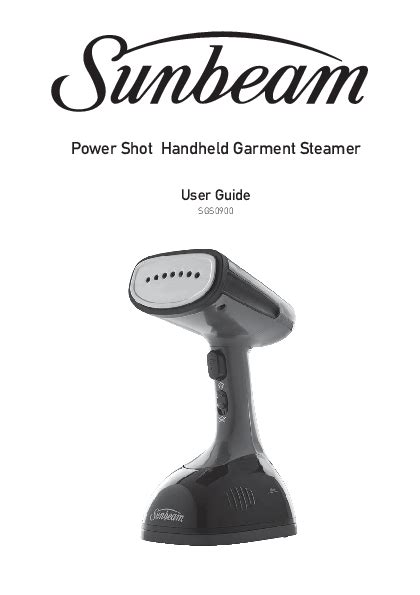 sunbeam handheld garment steamer|sunbeam garment steamer manual.